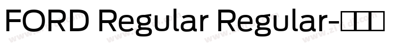 FORD Regular Regular字体转换